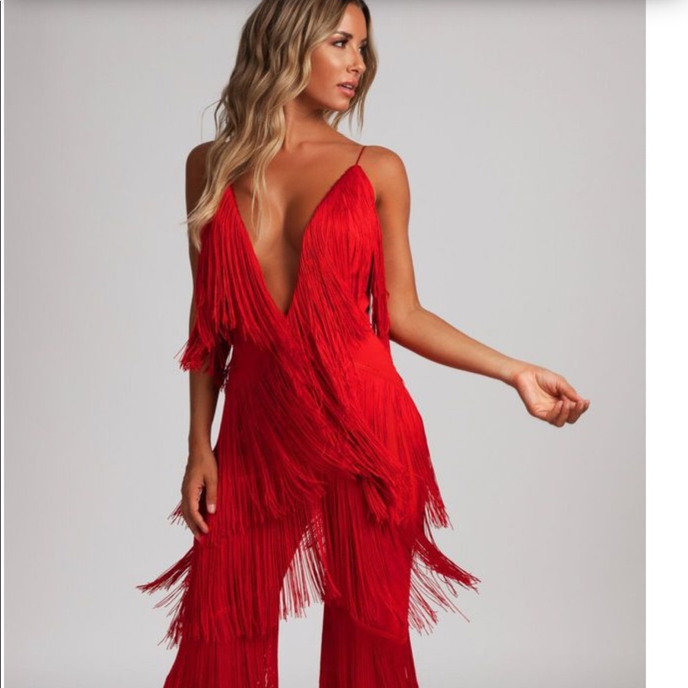 Fringe jumpsuit